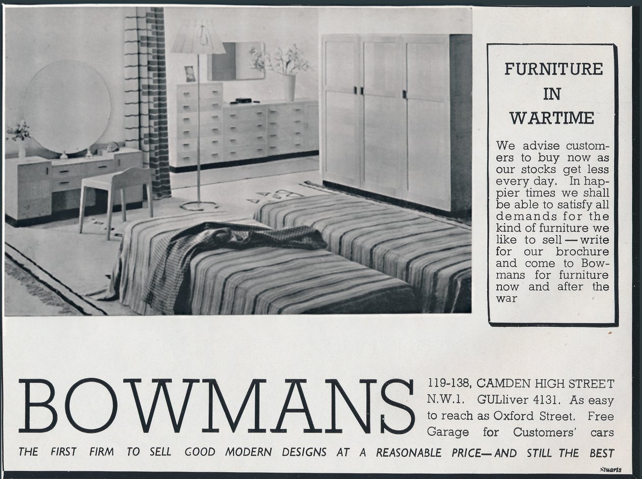 Bowmans广告，1942年 作者 不明