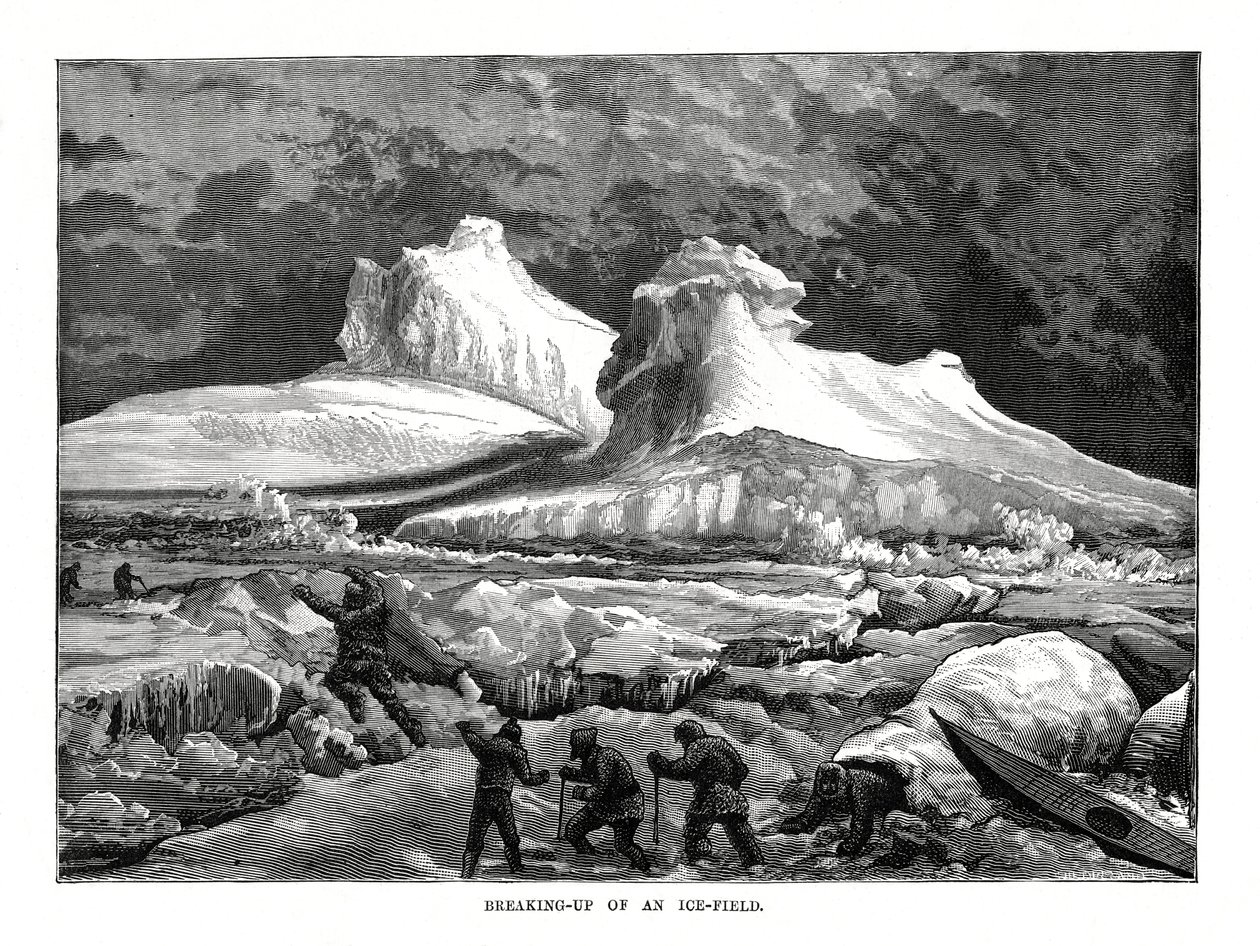 冰场破裂，1877年 作者 不明