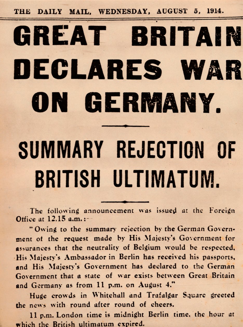 英国对德国宣战，1914年至1935年 作者 不明
