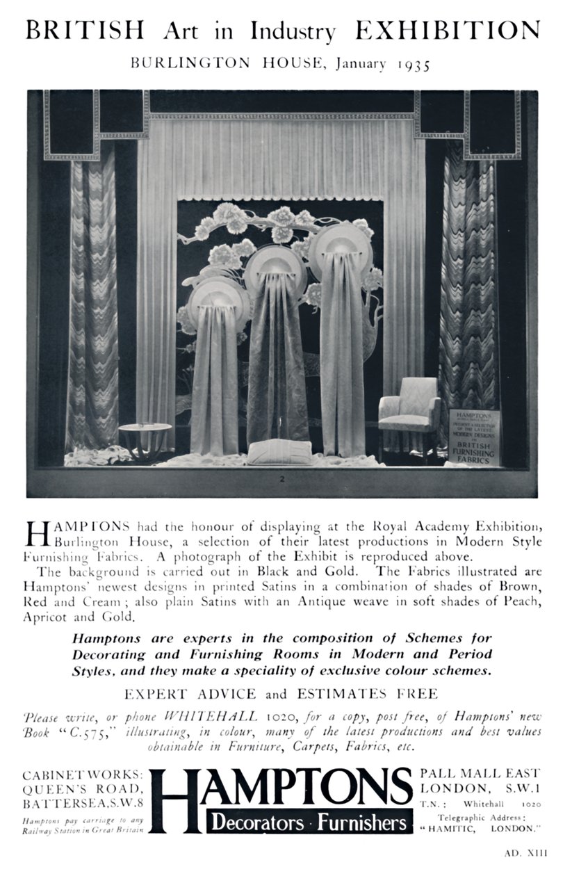 英国工业艺术展览会-伯灵顿大厦，1935年1月 作者 不明