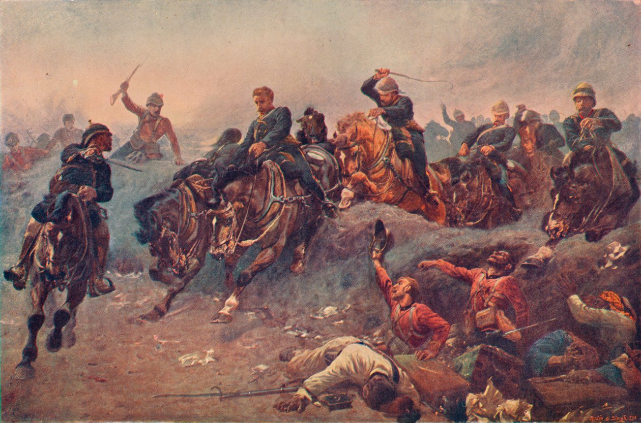 1882年，1883年和1906年，英国大炮在埃及泰勒-基比尔进入敌人战线 作者 不明