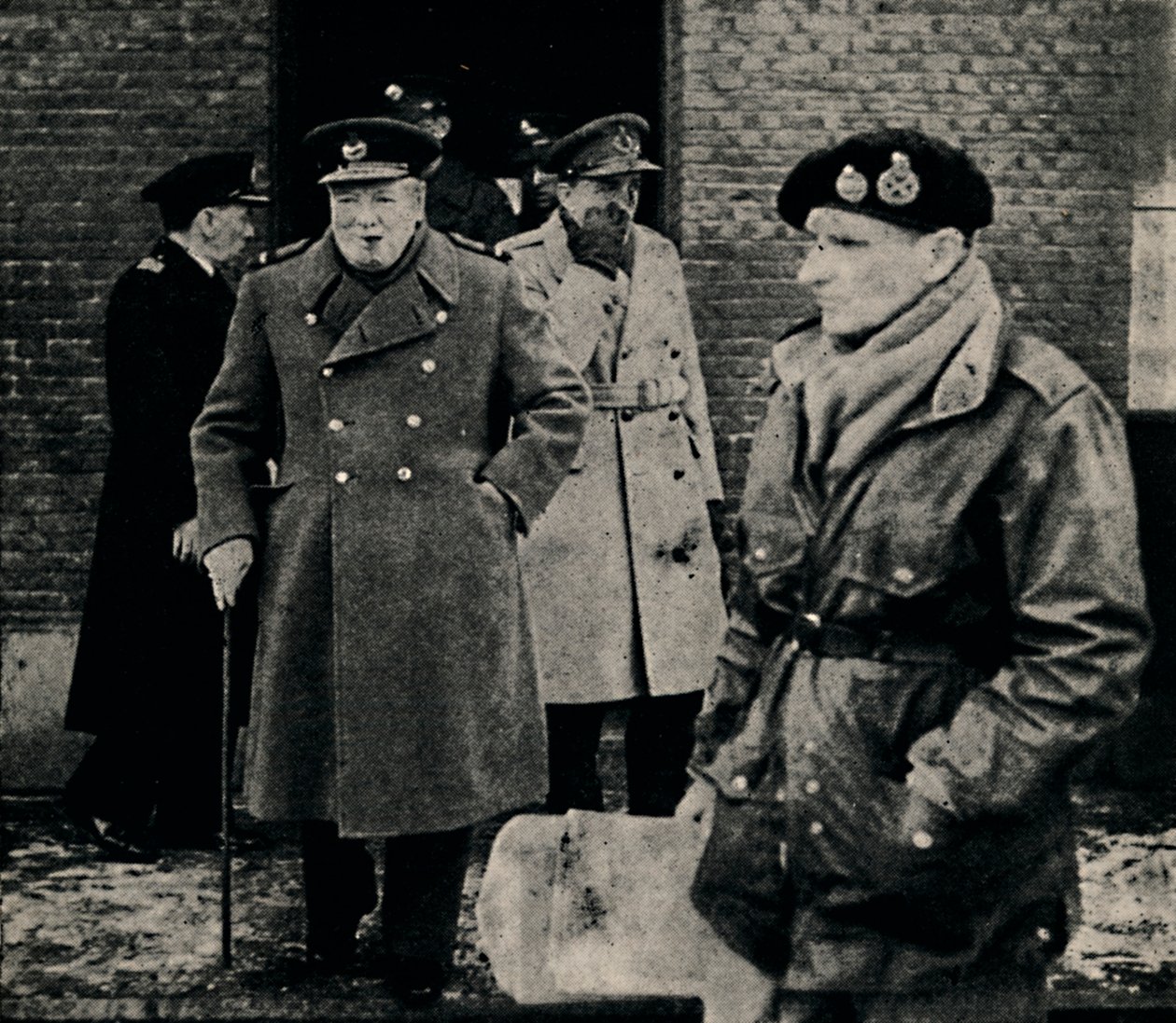 英国首相访问西方阵线，1944年，1945年。 作者 不明