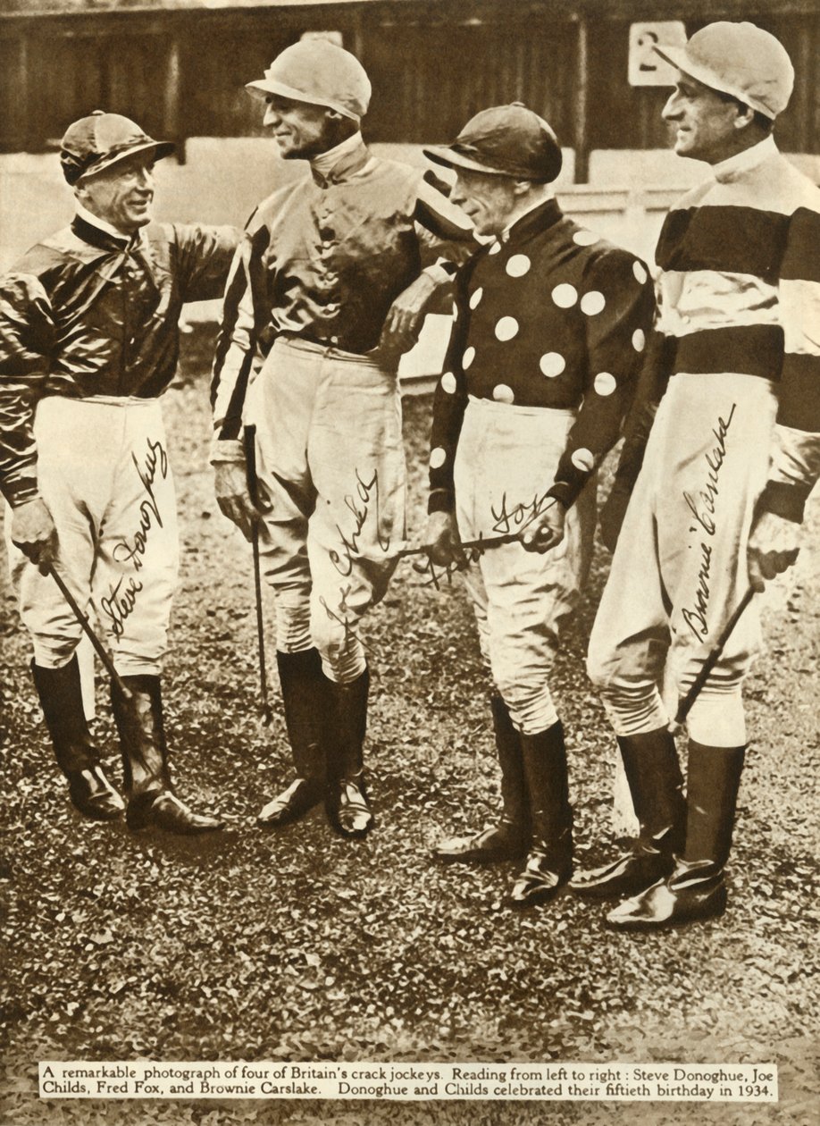 英国骑师，1934年，1935年。 作者 不明