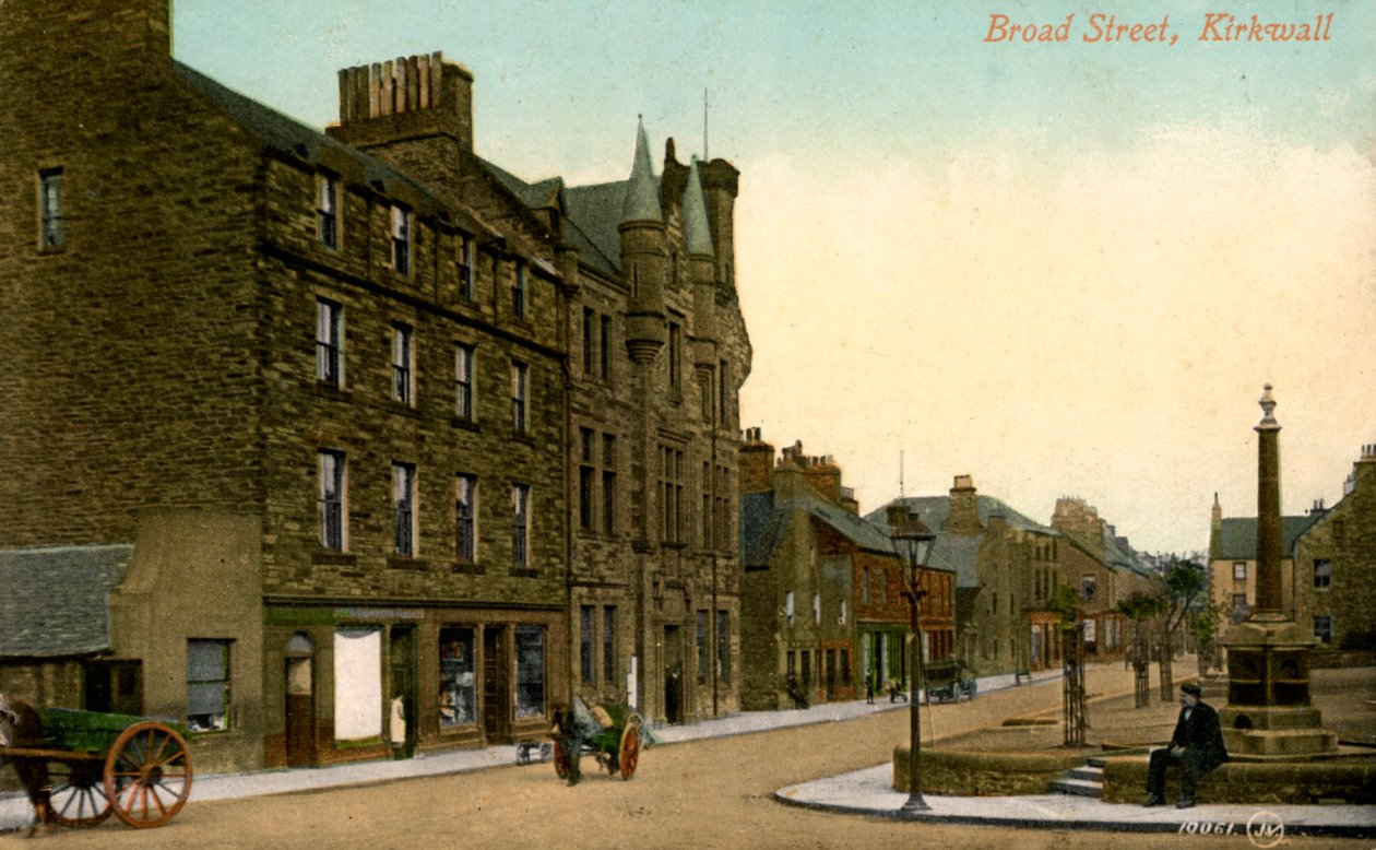 Broad Street，柯克沃尔，奥克尼，苏格兰，二十世纪 作者 不明