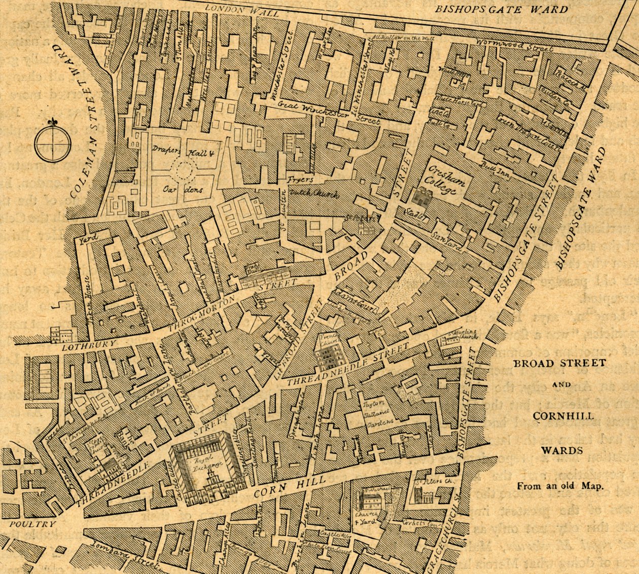 Broad Street和Cornhill Wards，1897年。 作者 不明