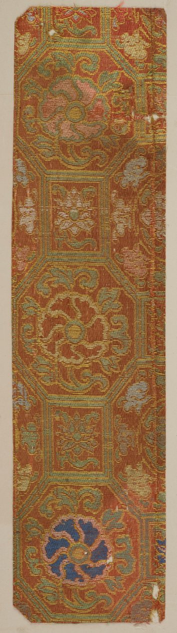 锦缎，丝绸。一个样本，江户时期，1615-1868。 作者 不明