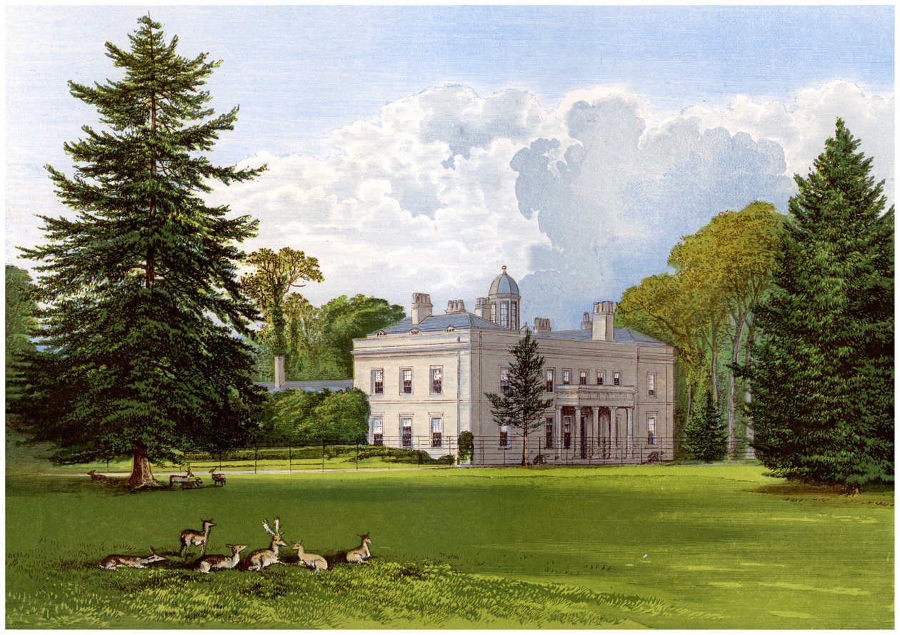 萨默塞特郡布罗克利·霍尔（Brockley Hall），史密斯·皮戈特（Smyth-Pigott）家族的住所，c1880 作者 不明
