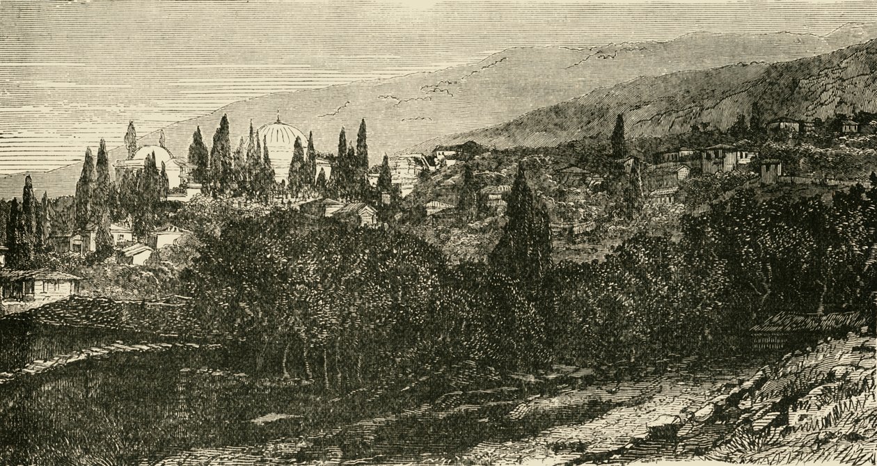 Broussa，土耳其古都，1890年。 作者 不明
