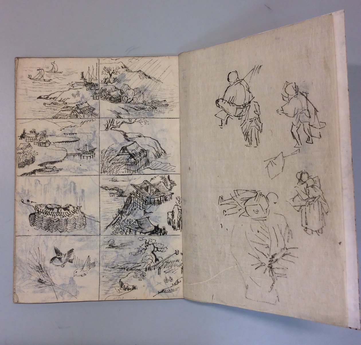 生活和绘画后的笔墨画，1895年。 作者 不明