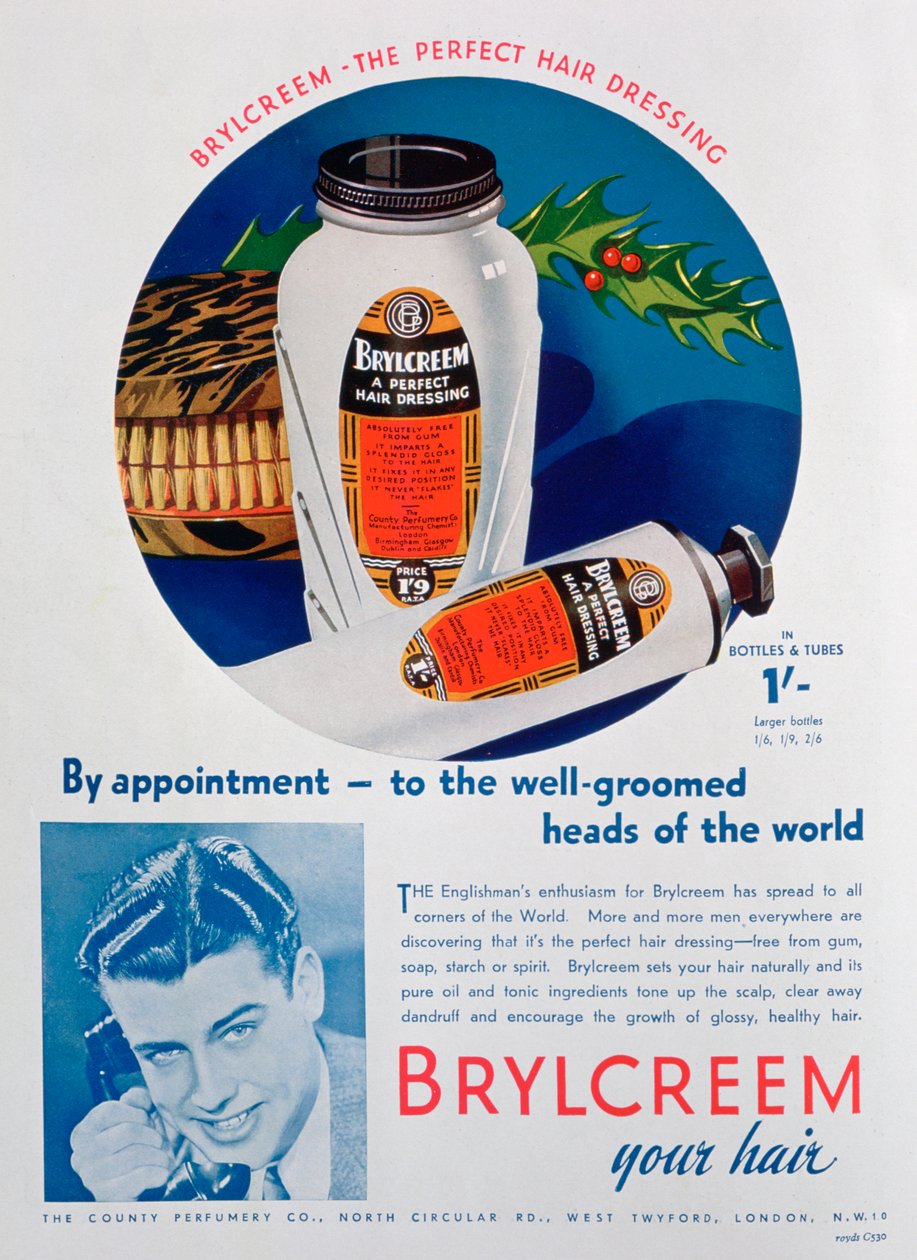 Brylcreem广告，1938年 作者 不明