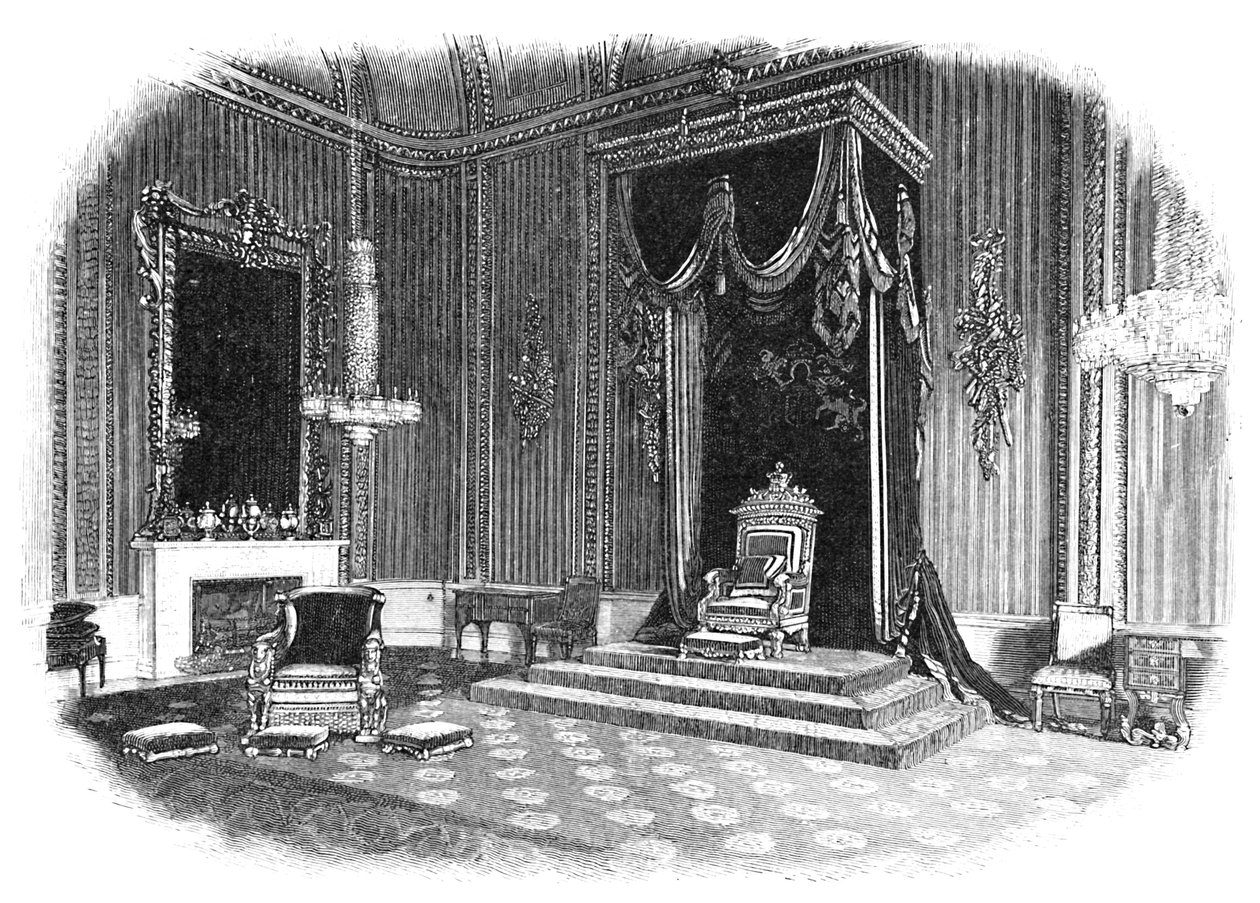 白金汉宫：宝座室，1886年 作者 不明