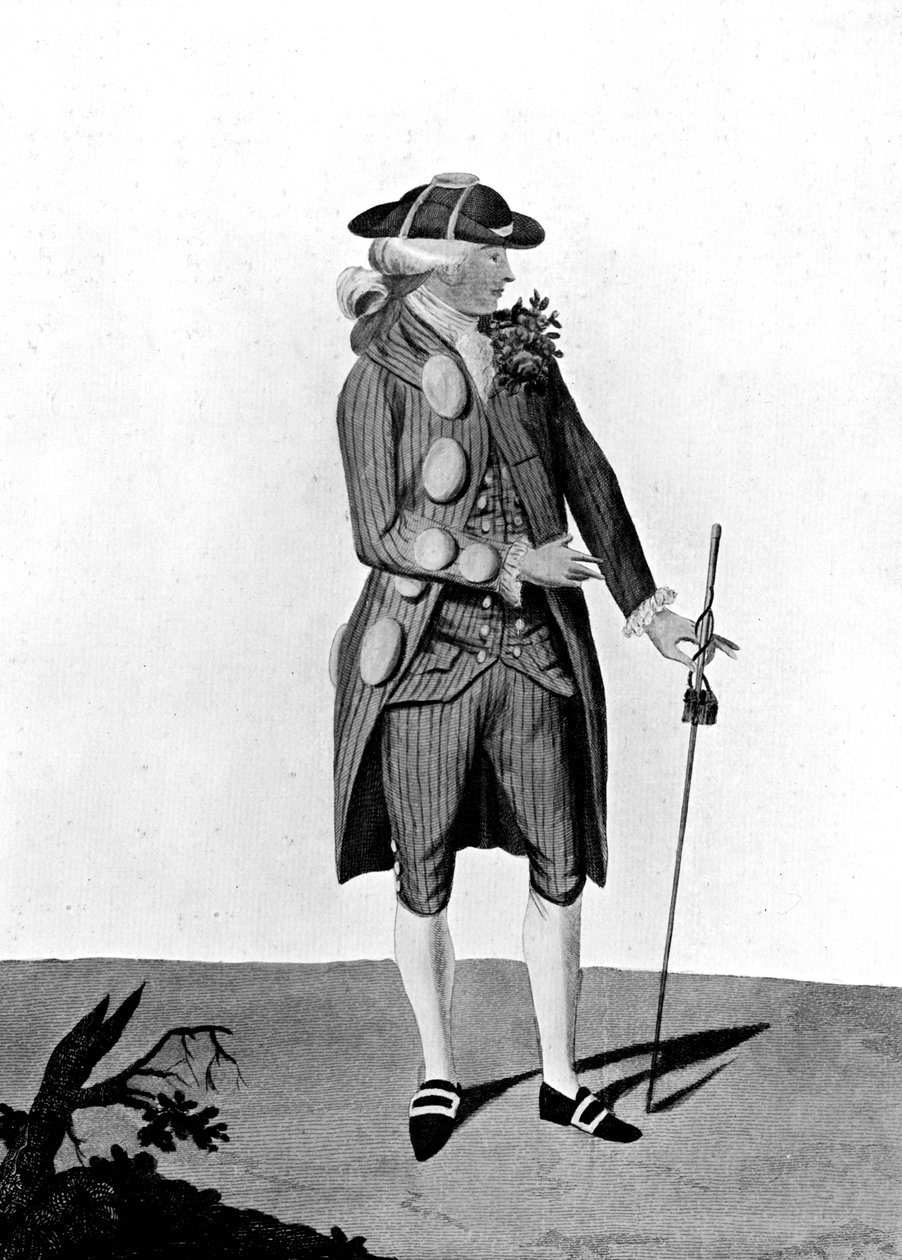 扣和纽扣：我就是东西，代姆，1777年 作者 不明