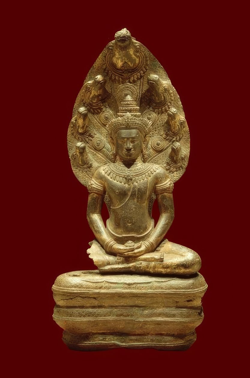 Buddha, von Naga beschützt 作者 不明