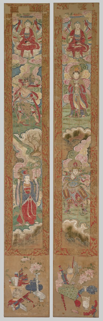 佛教小组，1300年代。 作者 不明