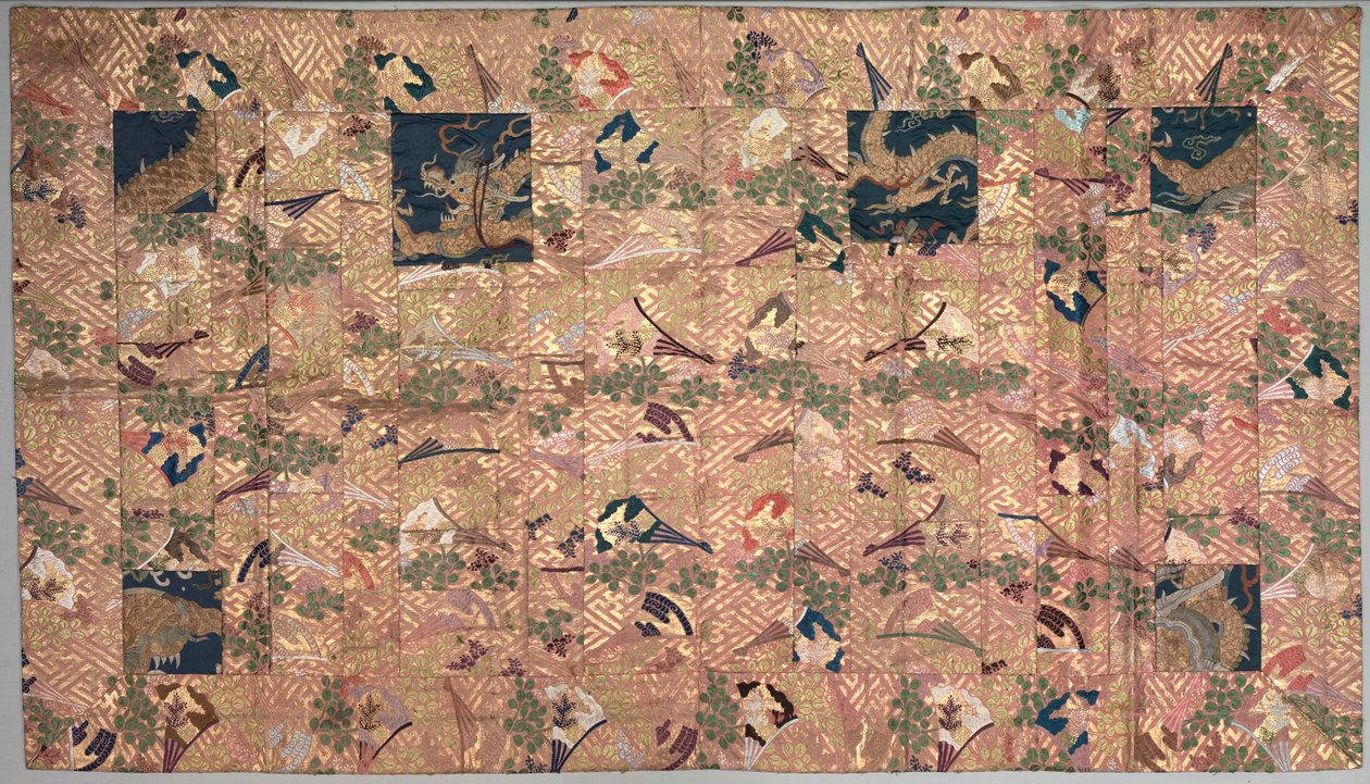 佛教牧师长袍克萨（Robe Kesa），1800年代。 作者 不明