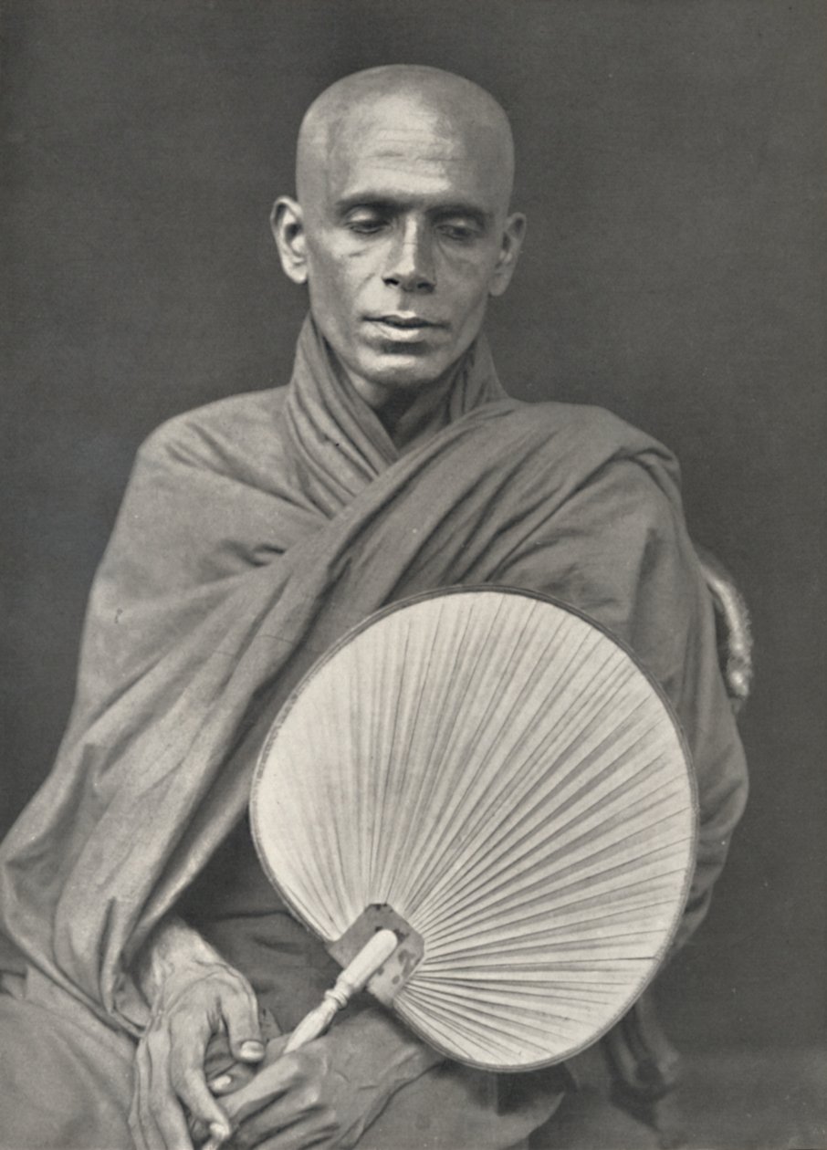 缅甸教派的佛教僧侣，棕榈叶，1926年 作者 不明