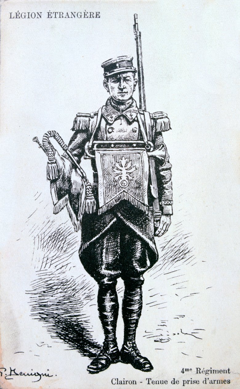 Bugler，20世纪法国外籍军团第4团 作者 不明