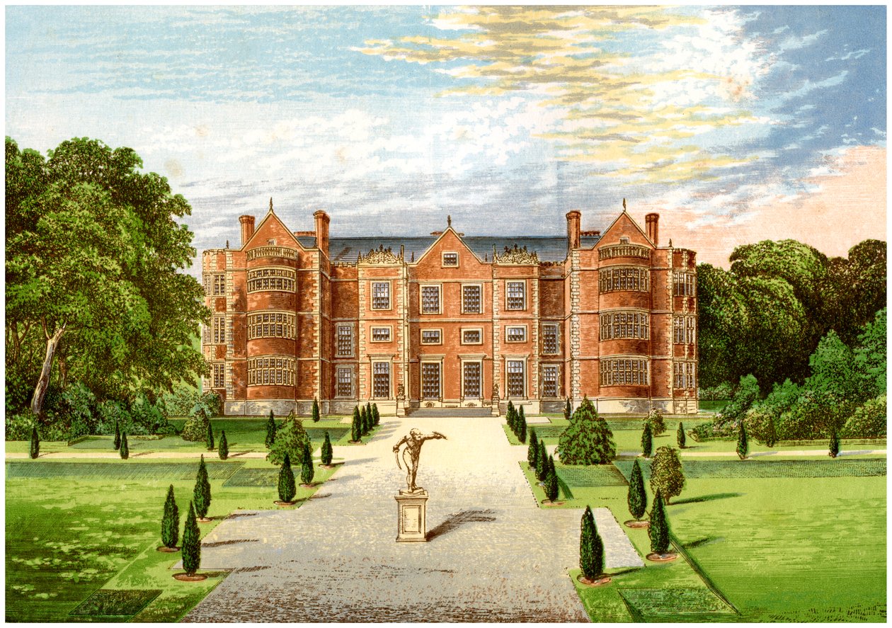 伯顿·艾格尼丝·霍尔（Burton Agnes Hall），伍斯特郡，男爵·博因顿（Baronet Boynton）住所，c1880 作者 不明