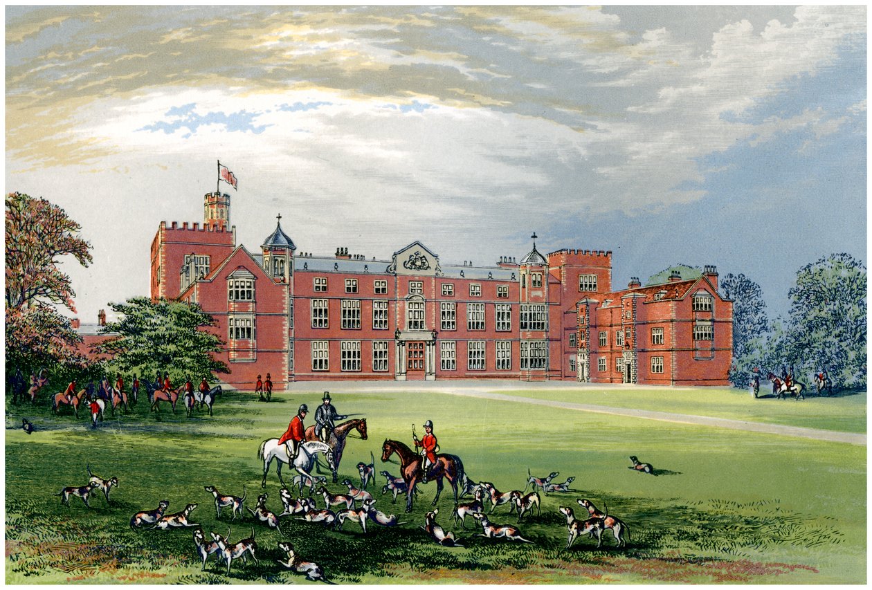 约克郡伯顿·康斯特勃（Burton Constable），约1880年 作者 不明