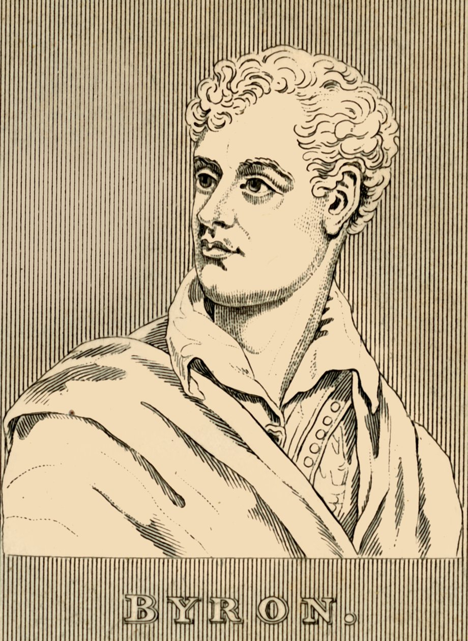 拜伦（Byron），1788-1824年，1830年。 作者 不明