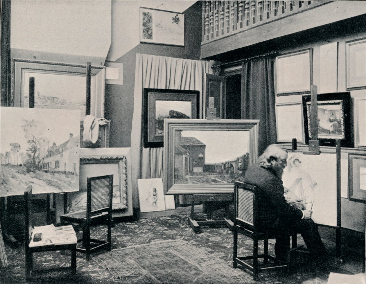 C. Cazin在他的工作室，c1897 作者 不明