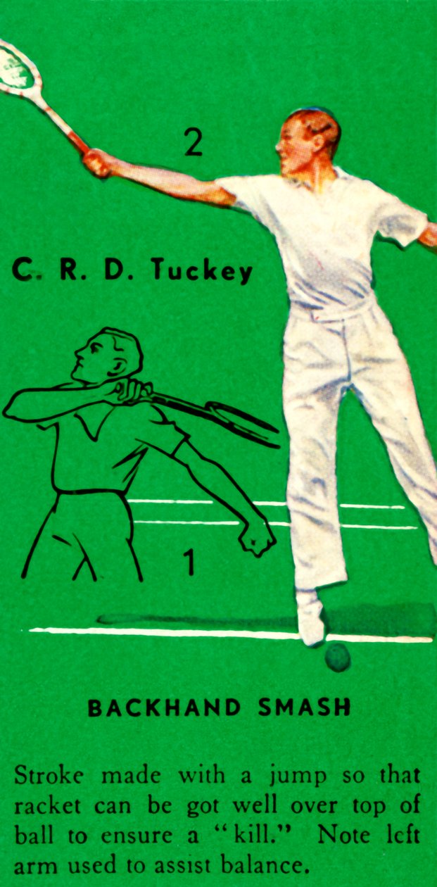 CRD Tuckey-反手粉碎，c1935年。 作者 不明