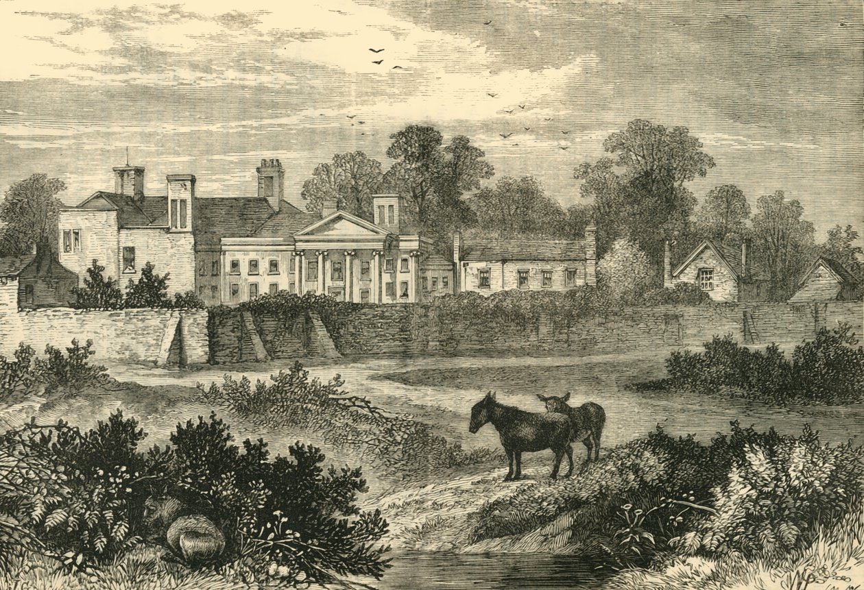 卡恩·伍德（Caen Wood），曼斯菲尔德勋爵大厦，1785年，建于1876年。 作者 不明