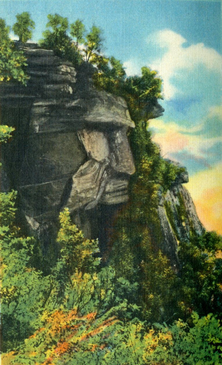 凯撒头（Caesars Head），海拔3,227英尺，1942年在南卡罗来纳州的最高点。 作者 不明