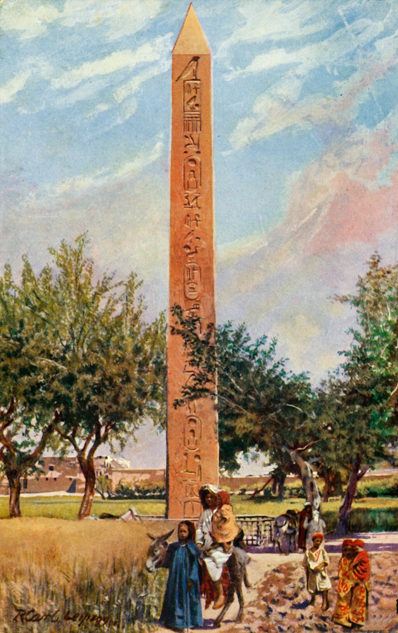 开罗：埃利奥波利斯方尖碑，约c1918年至c1939年。 作者 不明