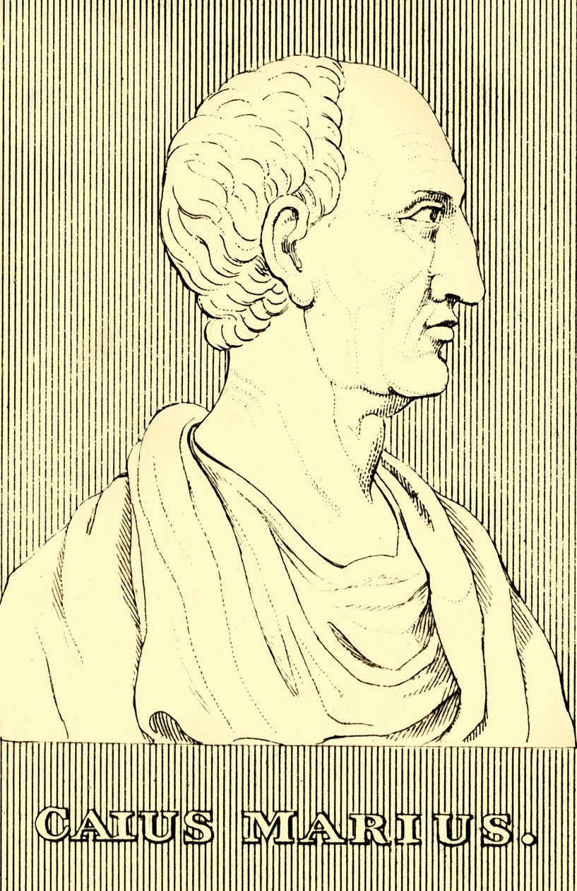 凯乌斯·马里乌斯（Caius Marius），公元前157年至前86年，1830年。 作者 不明