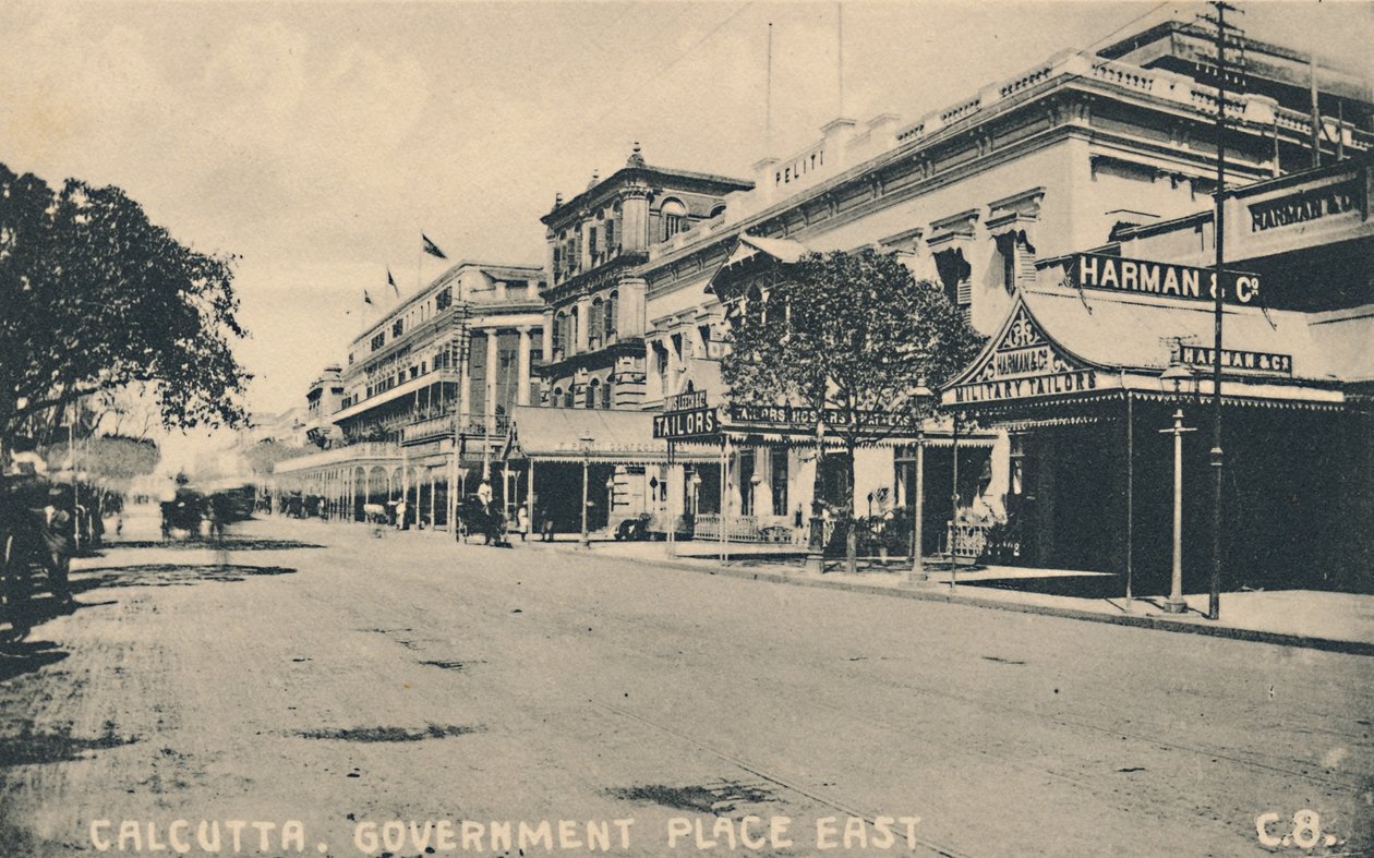 加尔各答。东政府广场，约1920年。 作者 不明