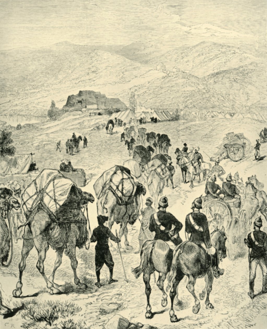 1901年，罗伯兹将军在库拉姆河塔尔的营地。 作者 不明