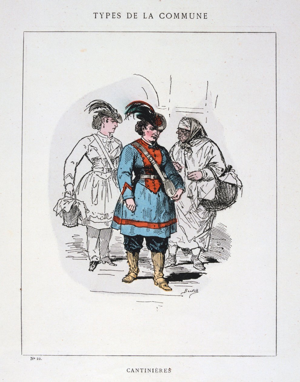 Cantinieres，巴黎公社，1871年。 作者 不明