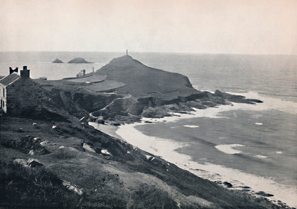 康沃尔角（Cape Cornwall）-一个寂寞的地方，1895年 作者 不明