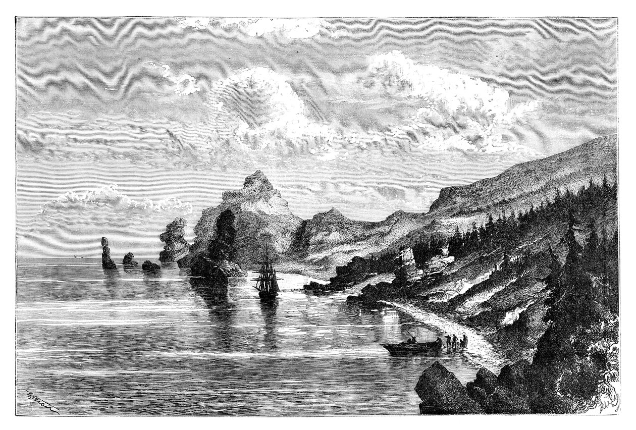 蓬蓬·琼奎尔角（Cape la Jonquiere），俄罗斯萨哈林，1895年 作者 不明