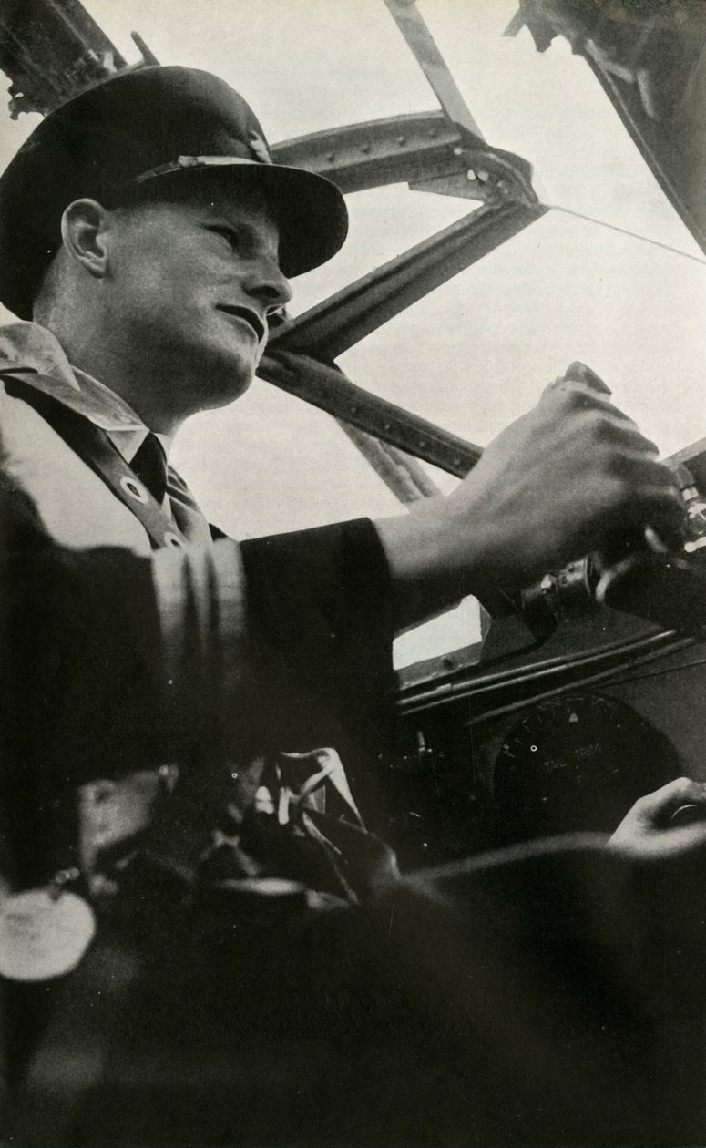 第二次世界大战的BOAC蚊子飞行员Gilbert Rae上尉。 c1939-c1944 1946。 作者 不明
