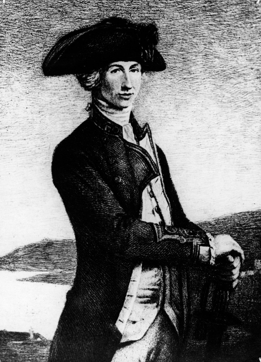 Horatio Nelson上尉，1777-1781年，十九世纪 作者 不明