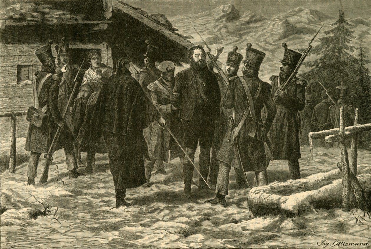 1890年俘获安德鲁·霍弗（Andrew Hofer）1810。 作者 不明