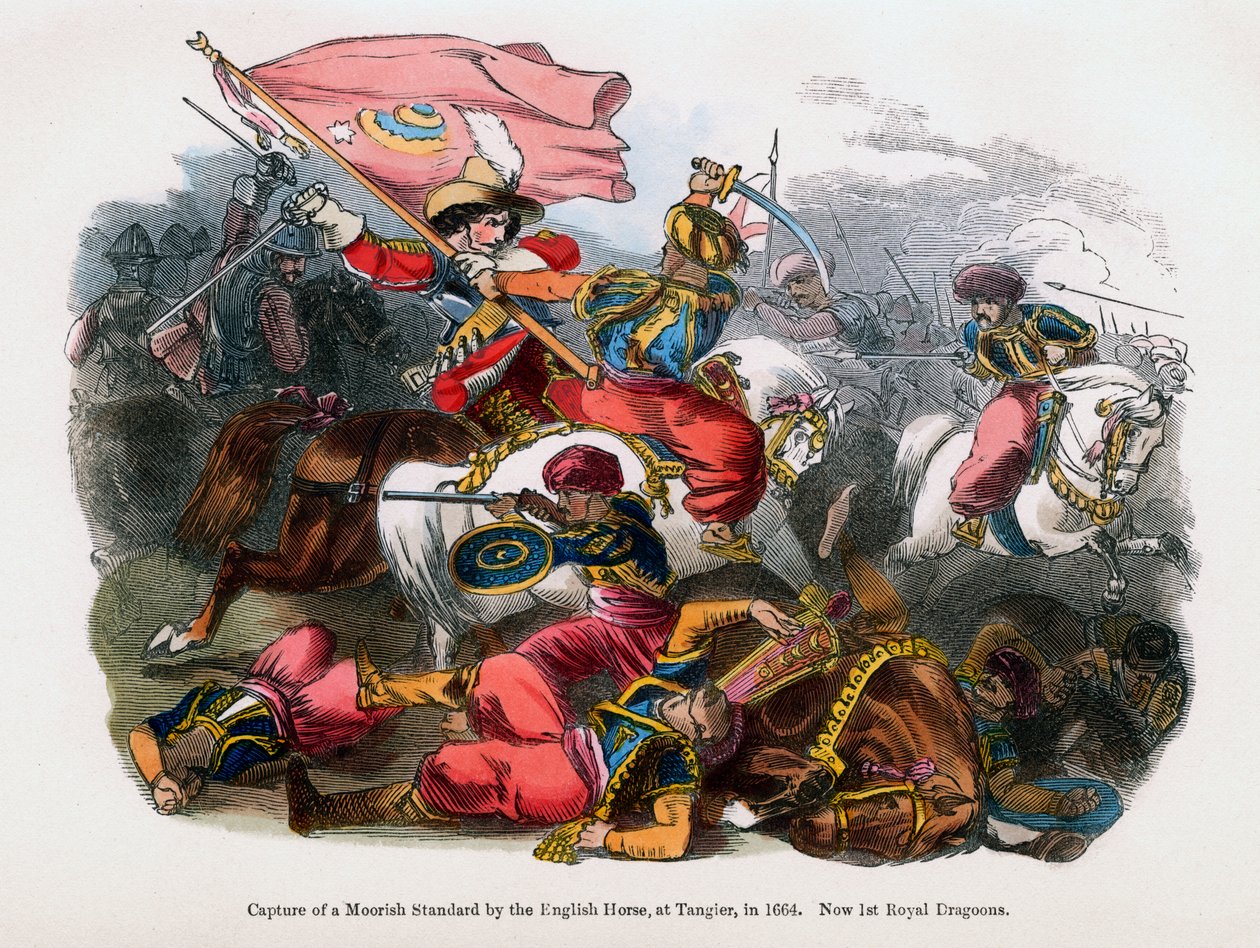 1664年，丹吉尔，英国马捕获摩尔人的标准 作者 不明