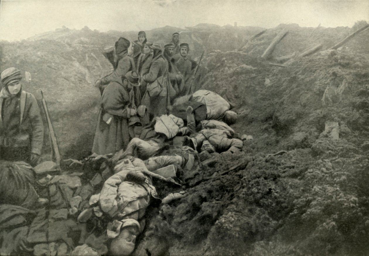 1919年在莱斯埃珀斯（Le Eparges）被俘虏的德国战Capture。 作者 不明