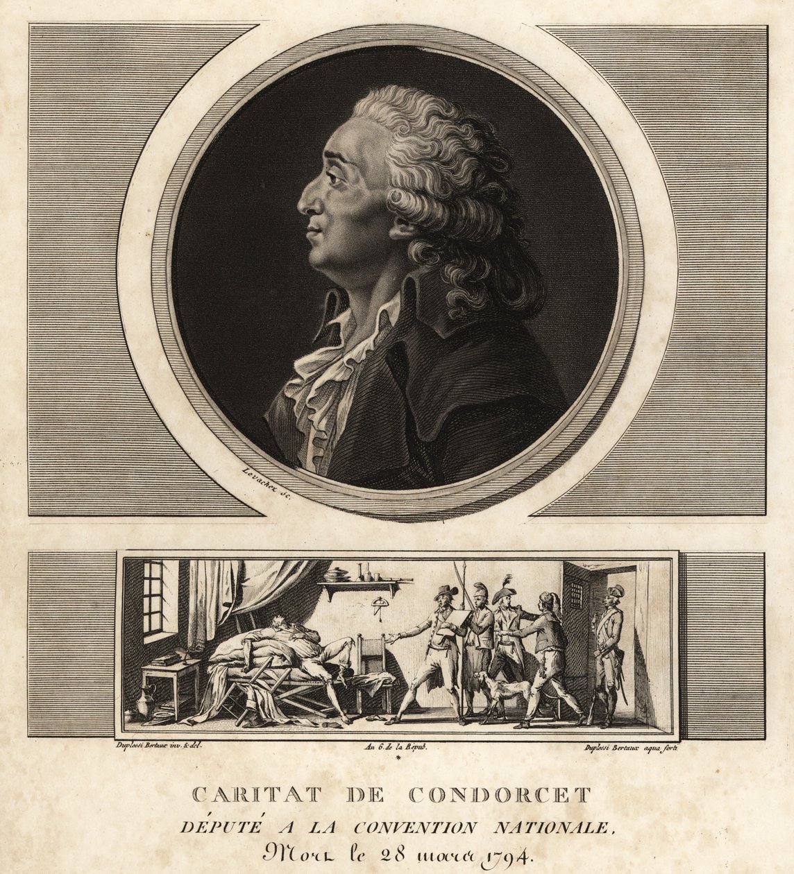 Caritat de Condorcet (1743-1794)，法国哲学家和数学家 作者 不明