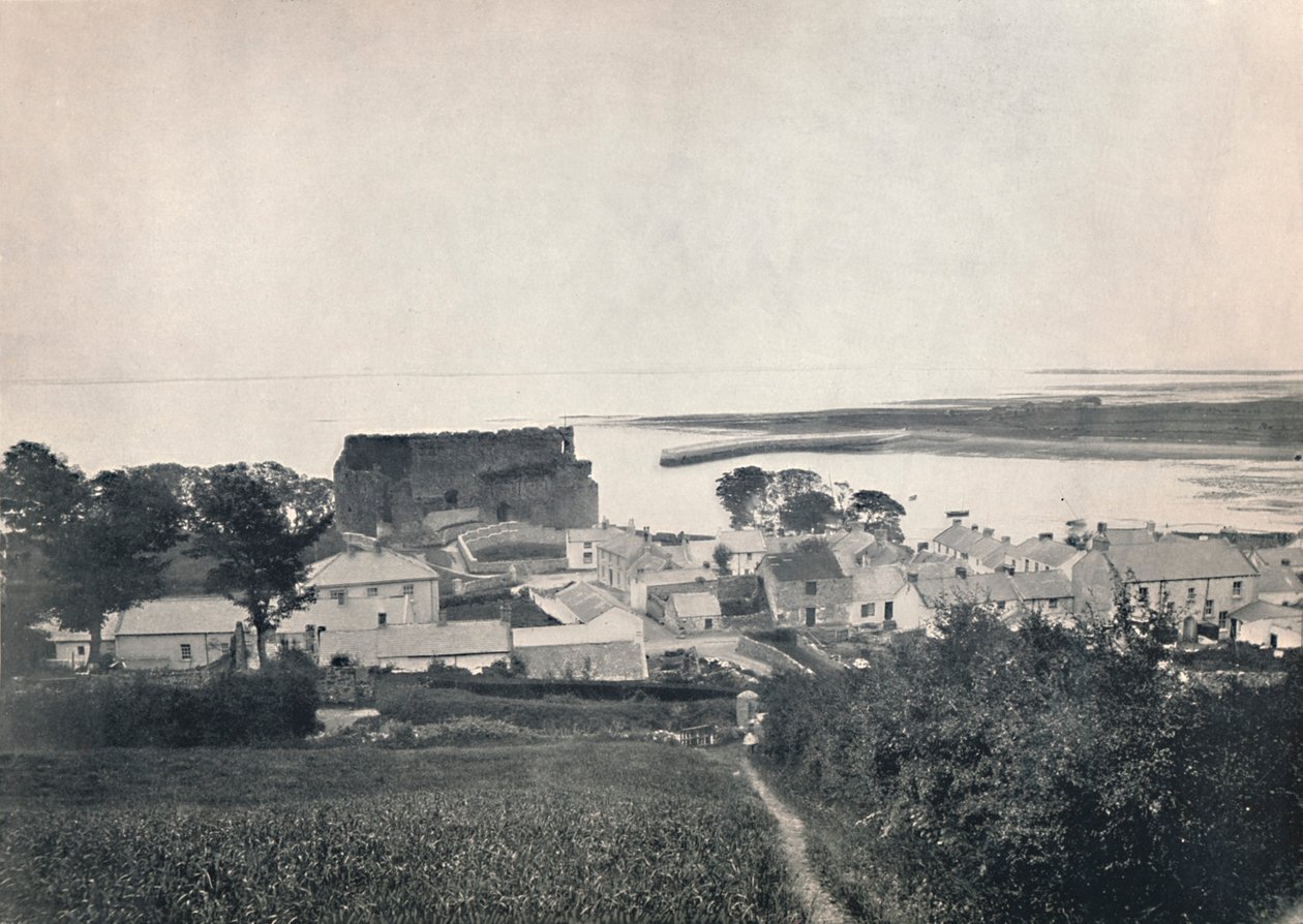 卡林福德-显示卡林福德城堡的废墟，1895年 作者 不明