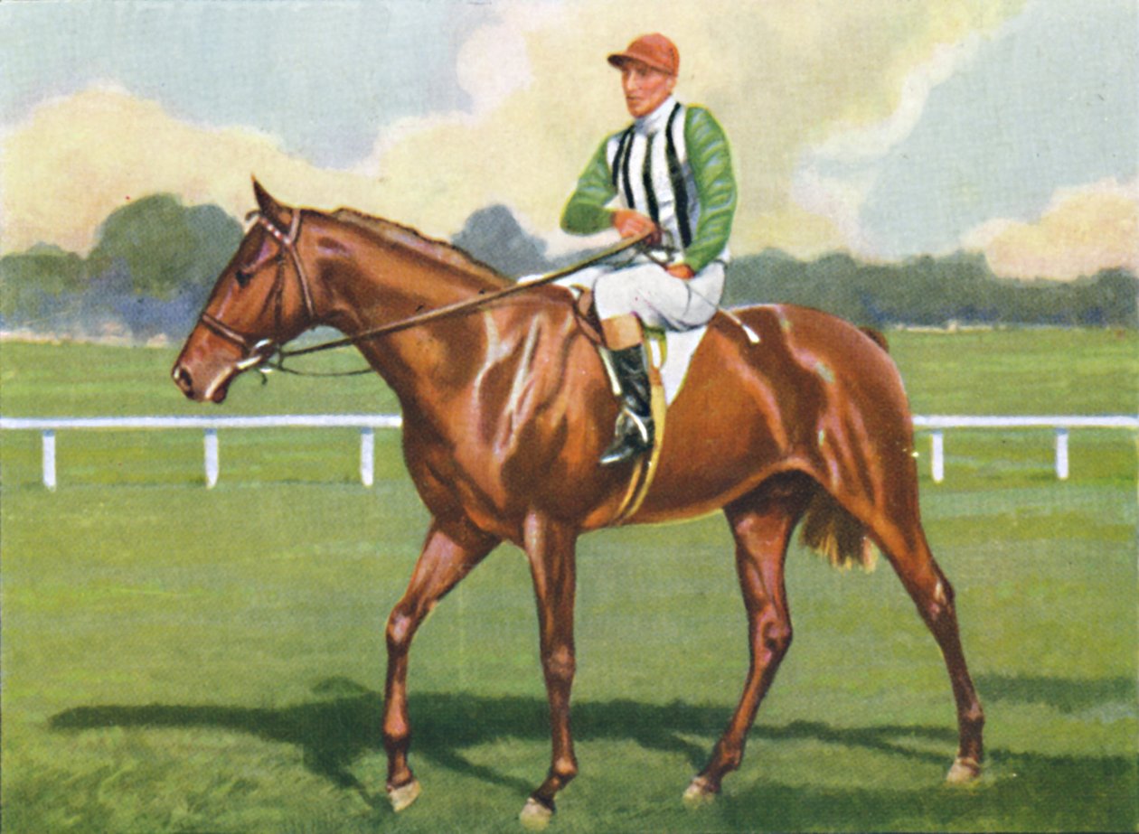 骑师卡莱尔（Carlisle）：B。卡斯莱克（B. Carslake），1939年。 作者 不明