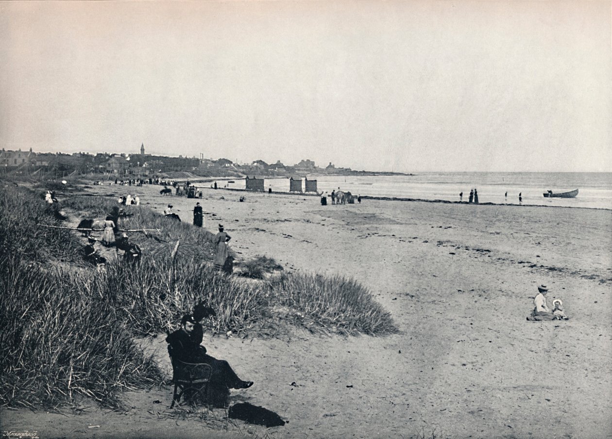 Carnousetie-城镇和海滩，1895年 作者 不明