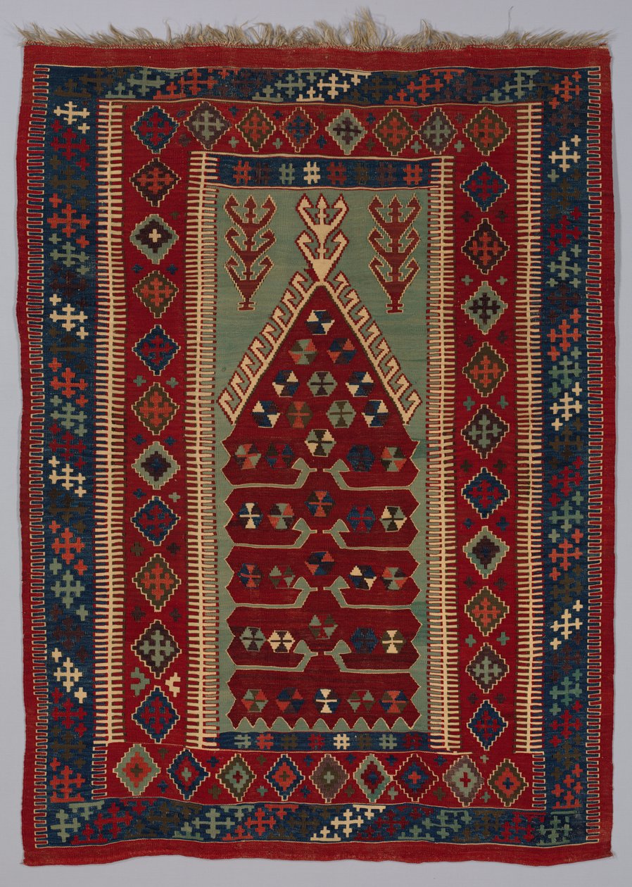 地毯Kilim，19世纪末-20世纪初。 作者 不明
