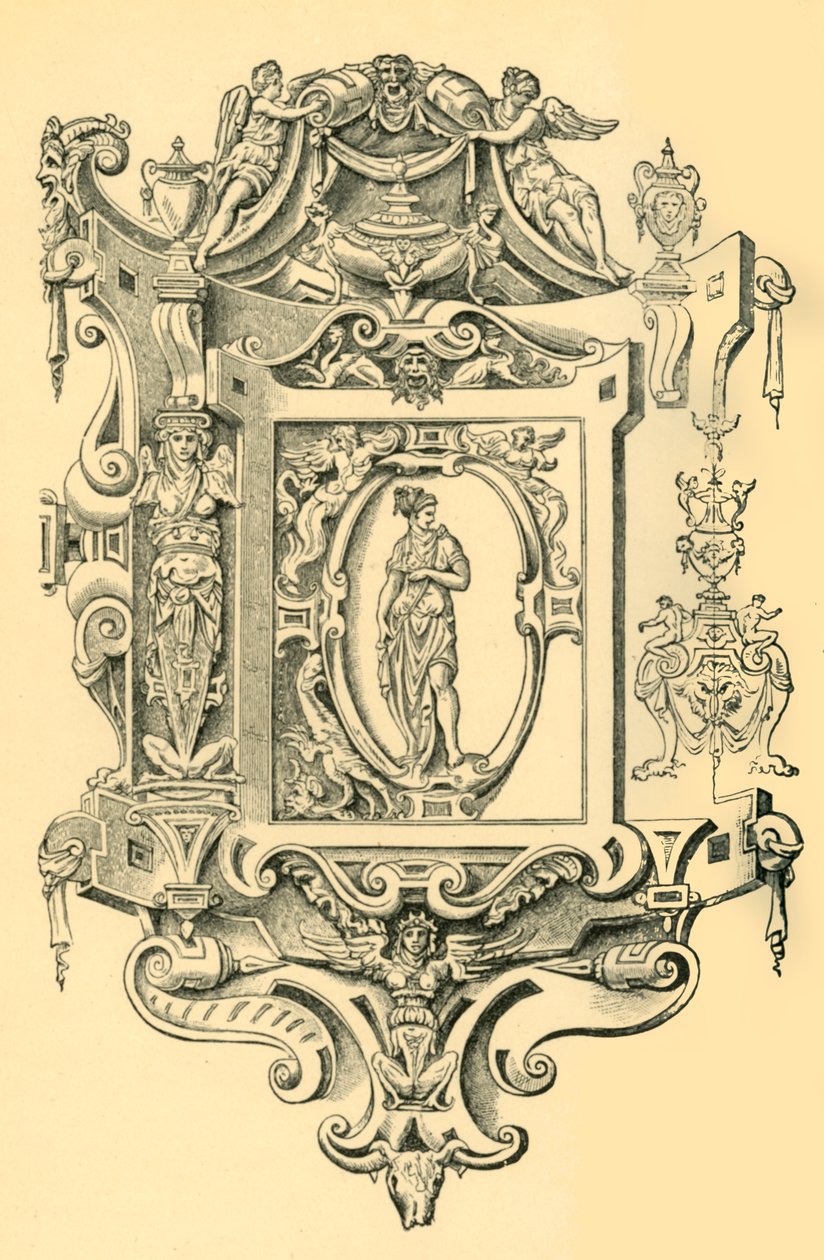 Cartouche，16世纪中叶，1881年。 作者 不明