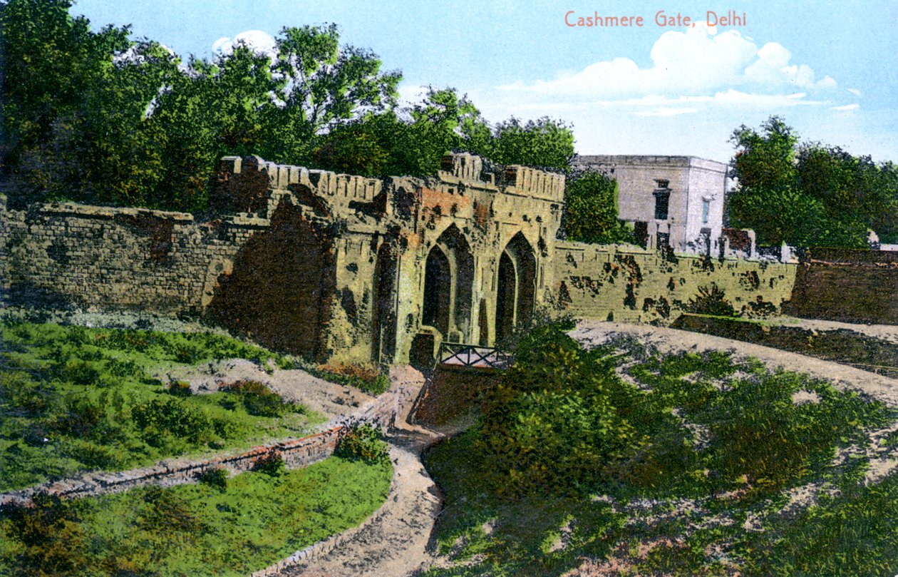 Cashmere Gate，德里，印度，二十世纪 作者 不明