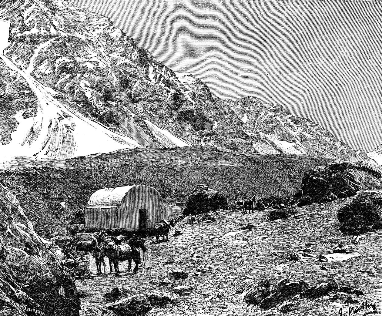 Casucha del Portillo，位于智利Cumbre，1895年 作者 不明