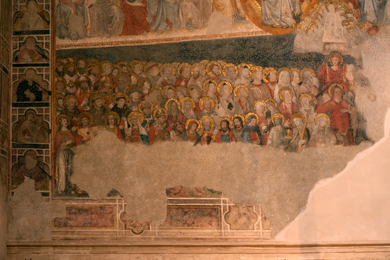 大教堂 (Catedral de Santa María)。 回廊。 小教堂（圣布拉斯）。 壁画。 作者 不明