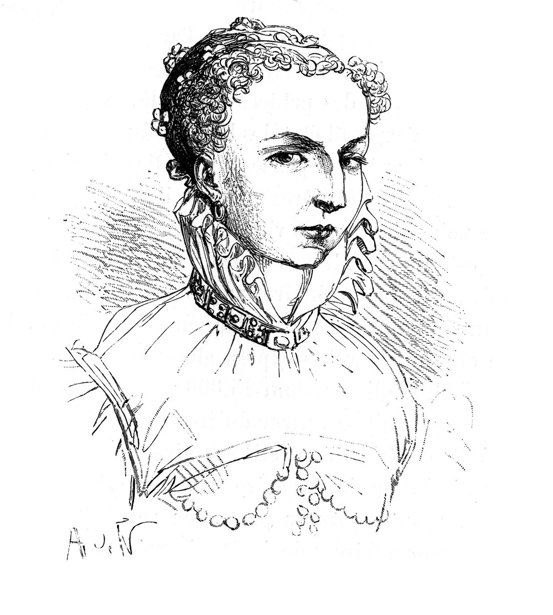 凯瑟琳·德·美第奇，法国女王，1519-1589年 作者 不明